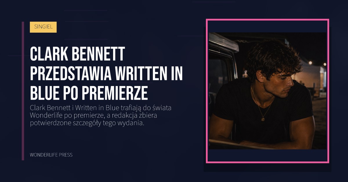 Wonderlife Press: Clark Bennett przedstawia Written in Blue po premierze. okładka wydawnictwa. SINGIEL.