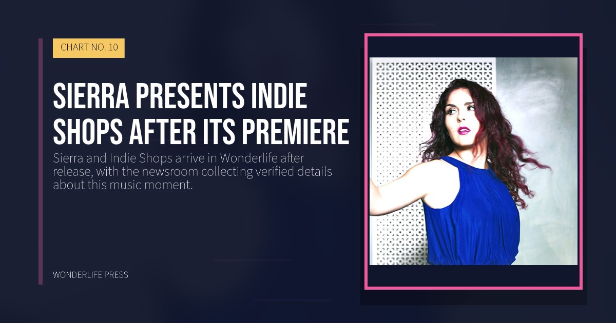 Wonderlife Press: Sierra presents Indie Shops after its premiere. release artwork. CHART NO. 10.