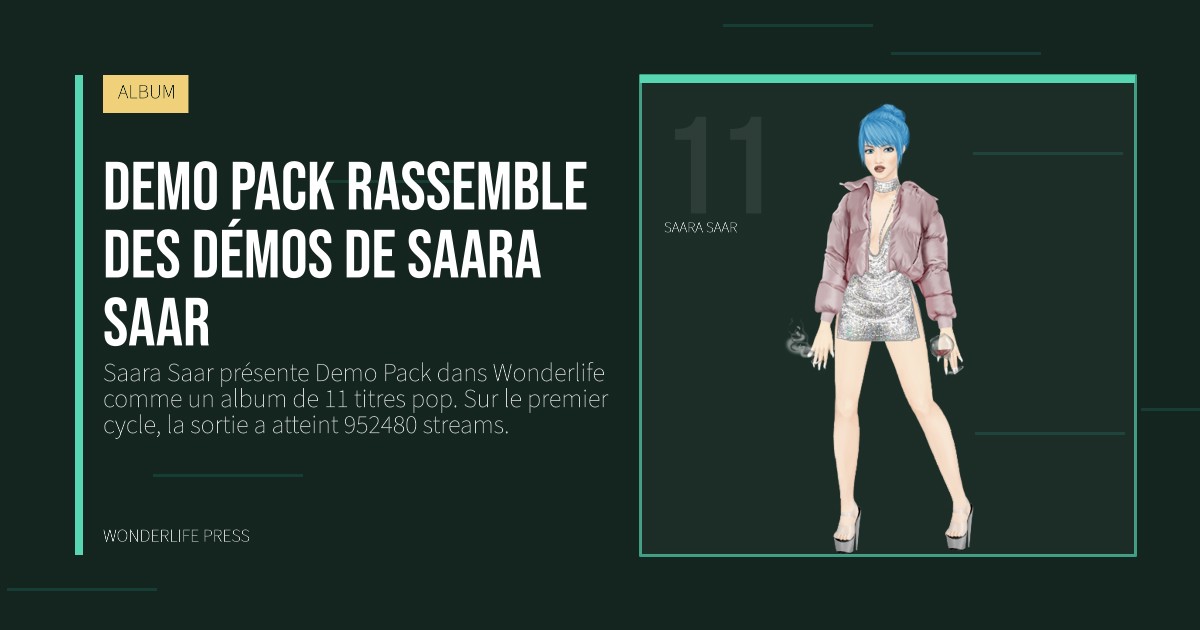 Wonderlife Press: Demo Pack rassemble des démos de Saara Saar. portrait des artistes. ALBUM.