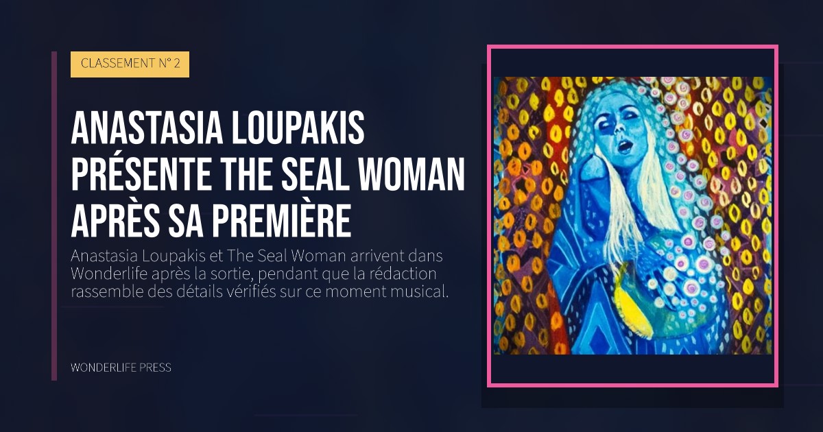 Wonderlife Press: Anastasia Loupakis présente The Seal Woman après sa première. pochette de la sortie. CLASSEMENT N° 2.