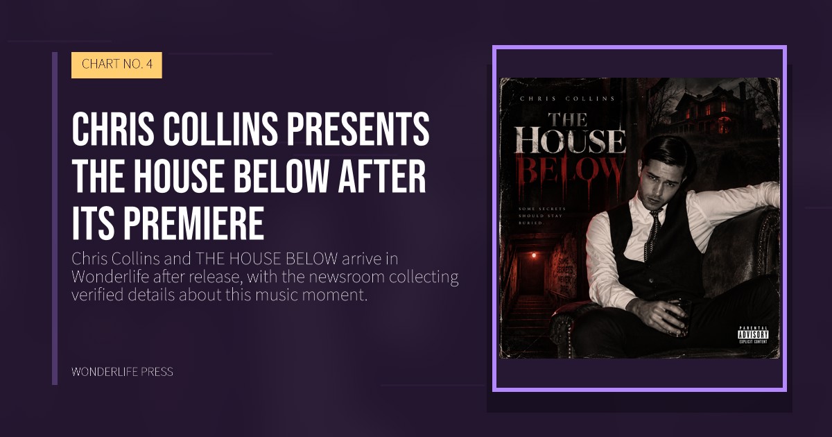 Wonderlife Press: Chris Collins presents THE HOUSE BELOW after its premiere. release artwork. CHART NO. 4.