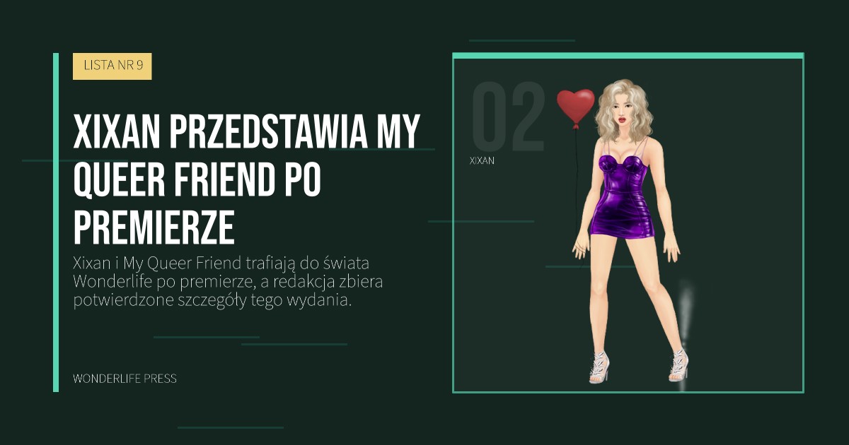 Wonderlife Press: Xixan przedstawia My Queer Friend po premierze. portret artystów. LISTA NR 9.