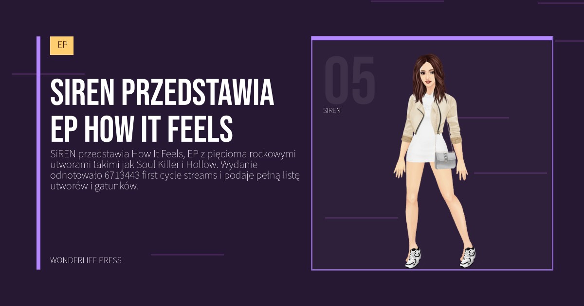 Wonderlife Press: SiREN przedstawia EP How It Feels. portret artystów. EP.