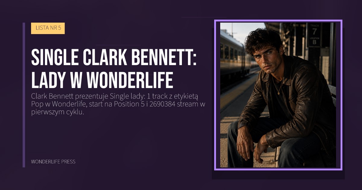 Wonderlife Press: Single Clark Bennett: lady w Wonderlife. okładka wydawnictwa. LISTA NR 5.