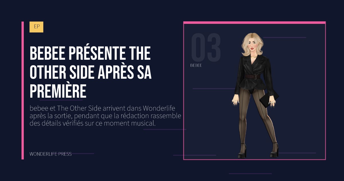 Wonderlife Press: bebee présente The Other Side après sa première. portrait des artistes. EP.