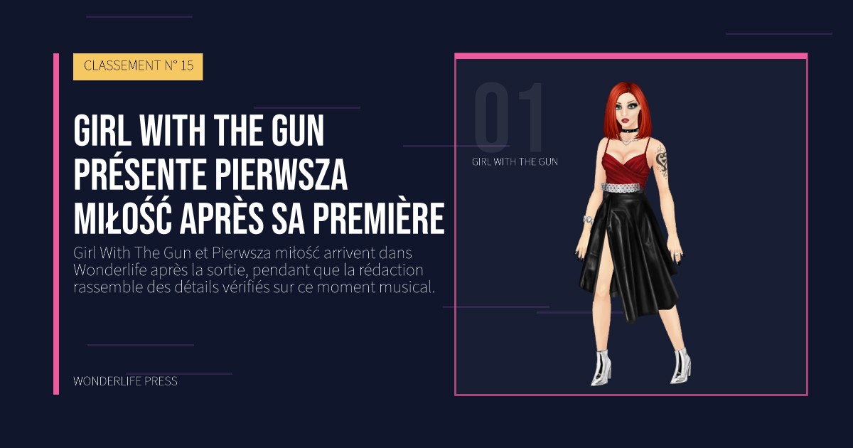 Wonderlife Press: Girl With The Gun présente Pierwsza miłość après sa première. portrait des artistes. CLASSEMENT N° 15.