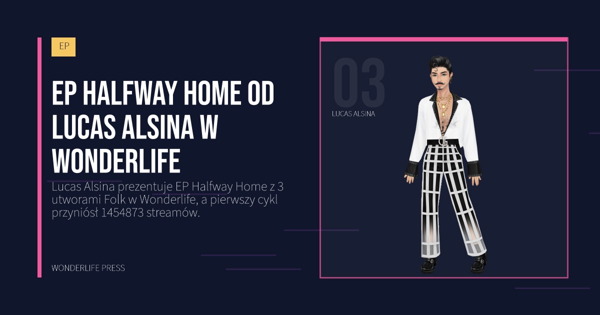 Wonderlife Press: EP Halfway Home od Lucas Alsina w Wonderlife. portret artystów. EP.