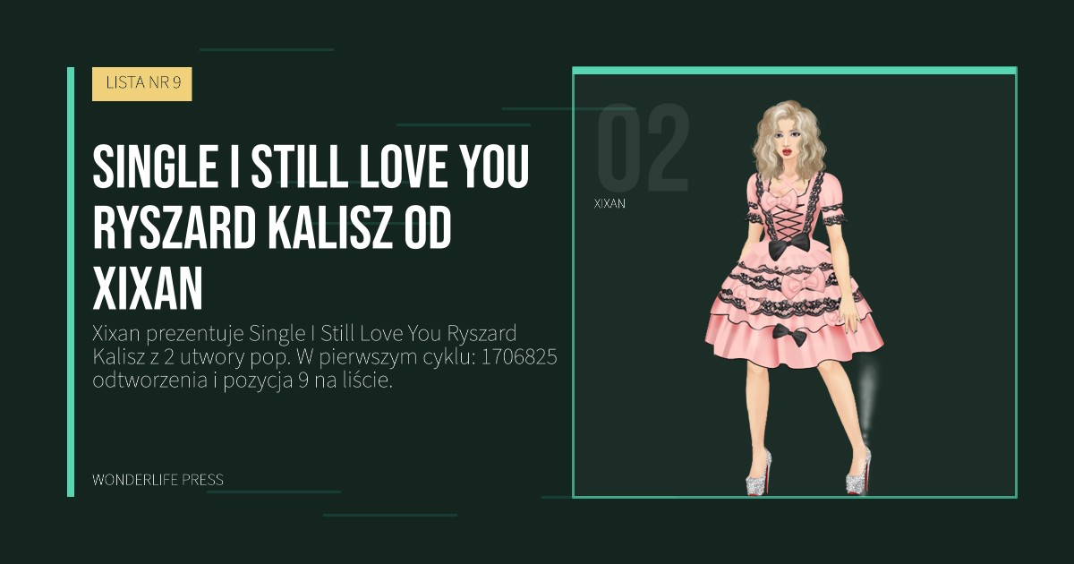 Wonderlife Press: Single I Still Love You Ryszard Kalisz od Xixan. portret artystów. LISTA NR 9.