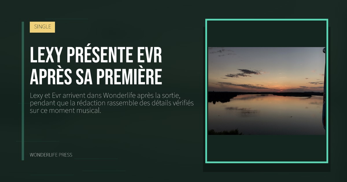 Wonderlife Press: Lexy présente Evr après sa première. pochette de la sortie. SINGLE.