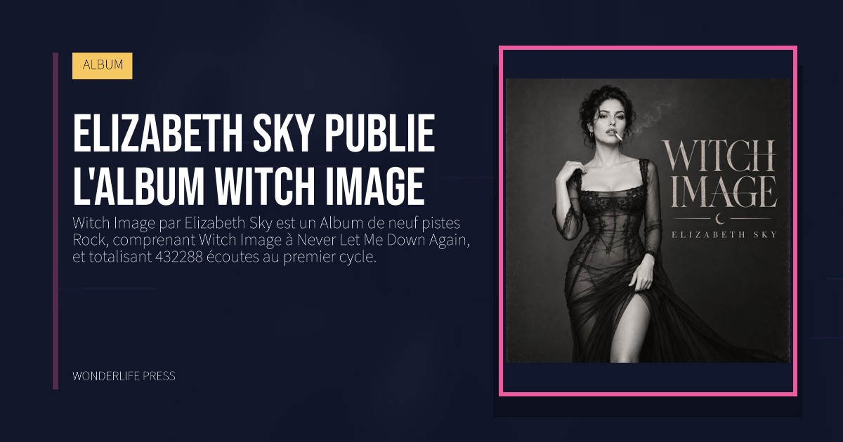 Wonderlife Press: Elizabeth Sky publie l'album Witch Image. pochette de la sortie. ALBUM.