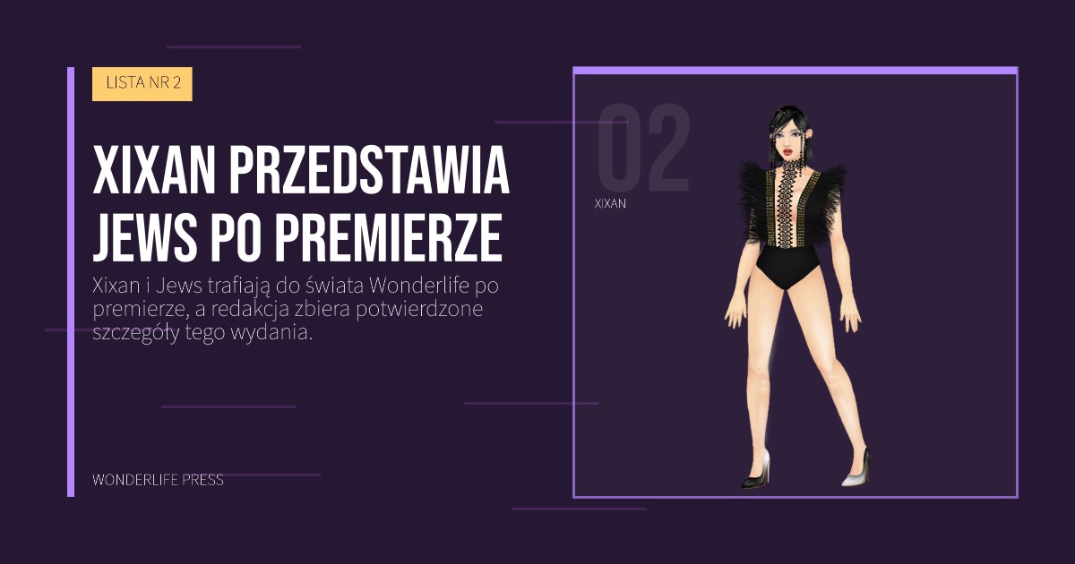 Wonderlife Press: Xixan przedstawia Jews po premierze. portret artystów. LISTA NR 2.