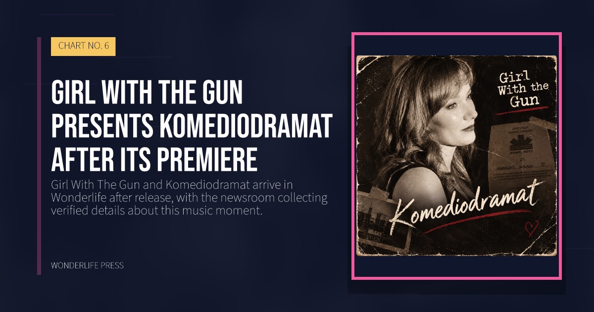 Wonderlife Press: Girl With The Gun presents Komediodramat after its premiere. release artwork. CHART NO. 6.
