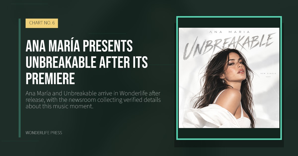 Wonderlife Press: Ana María presents Unbreakable after its premiere. release artwork. CHART NO. 6.