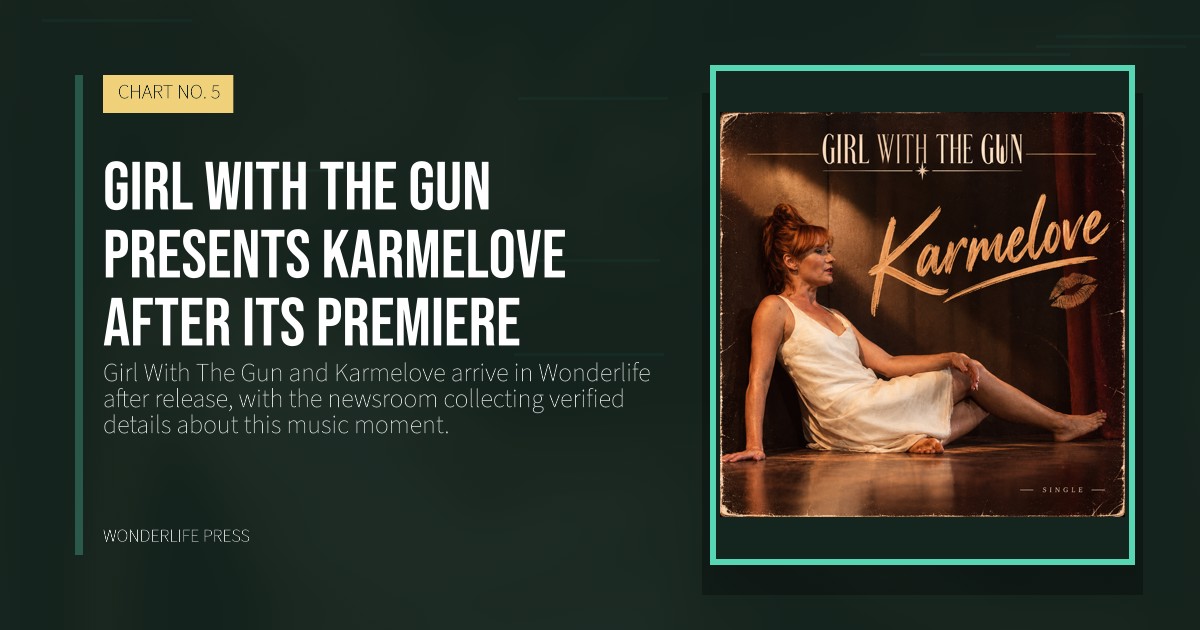Wonderlife Press: Girl With The Gun presents Karmelove after its premiere. release artwork. CHART NO. 5.