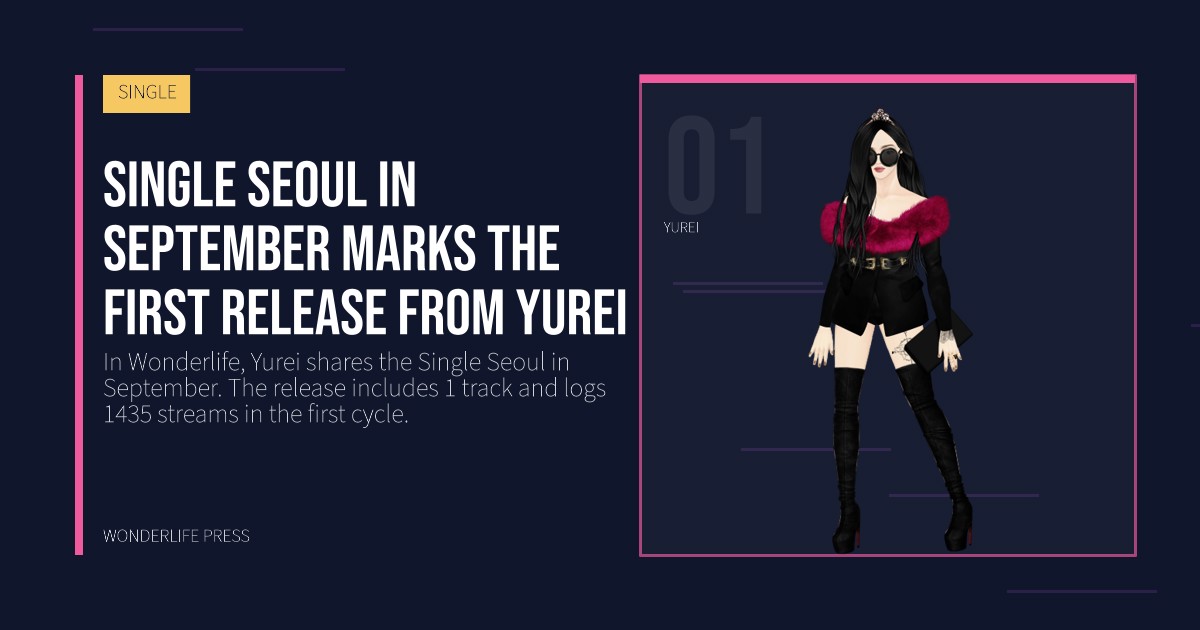 Wonderlife Press: Single Seoul in September marks the first release from Yurei. artist portrait. SINGLE.