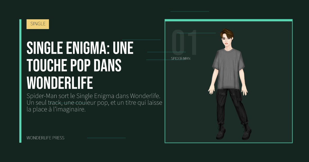 Wonderlife Press: Single Enigma: une touche pop dans Wonderlife. portrait des artistes. SINGLE.