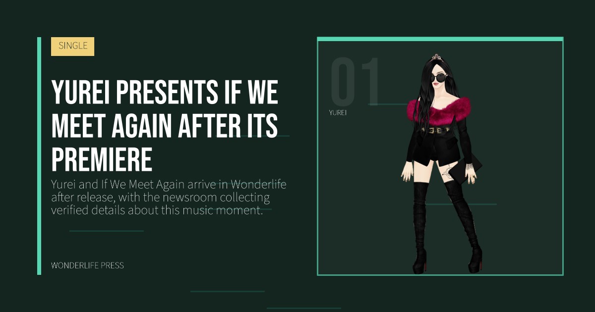 Wonderlife Press: Yurei presents If We Meet Again after its premiere. artist portrait. SINGLE.
