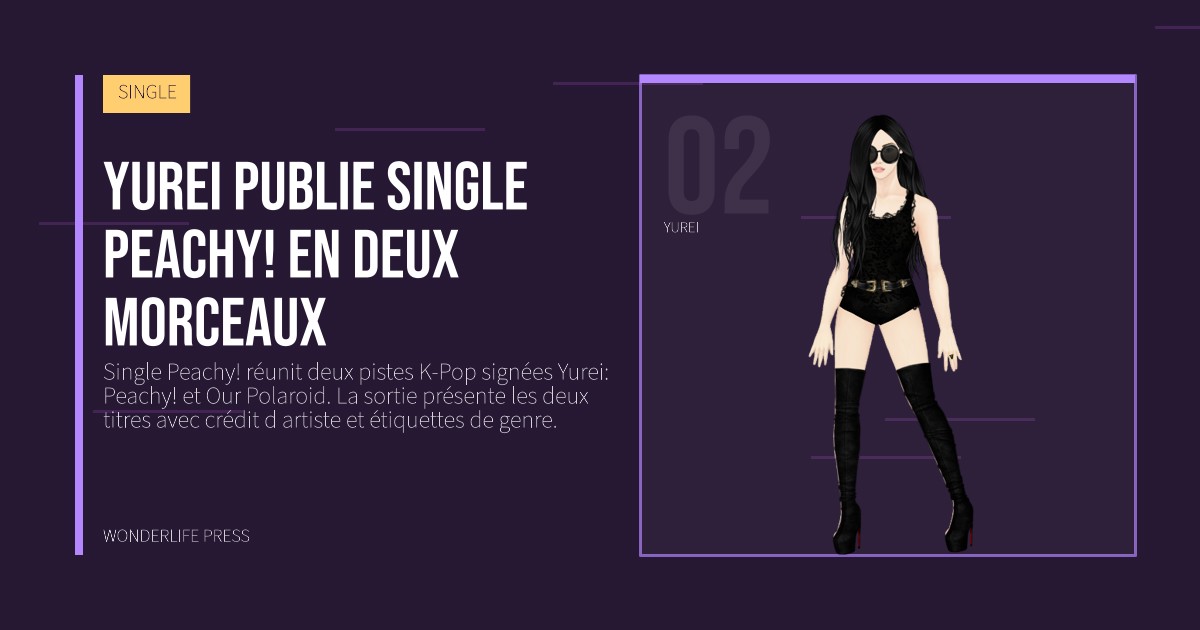 Wonderlife Press: Yurei publie Single Peachy! en deux morceaux. portrait des artistes. SINGLE.