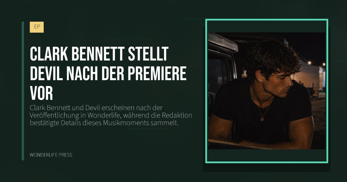 Wonderlife Press: Clark Bennett stellt Devil nach der Premiere vor. Veröffentlichungscover. EP.