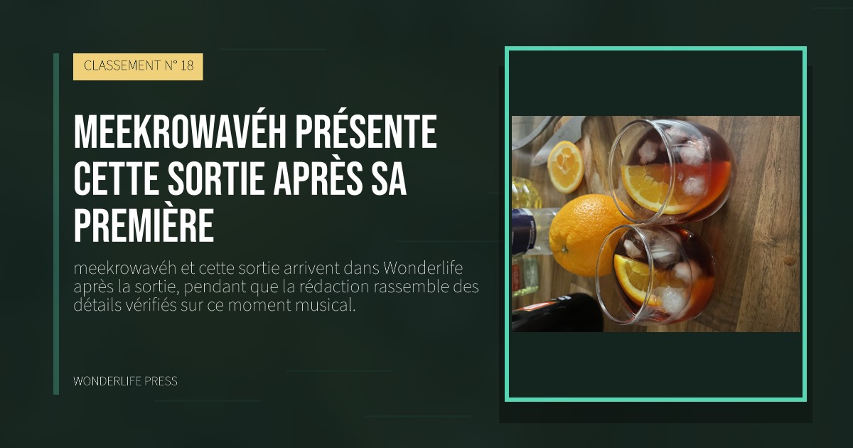 Wonderlife Press: meekrowavéh présente cette sortie après sa première. pochette de la sortie. CLASSEMENT N° 18.