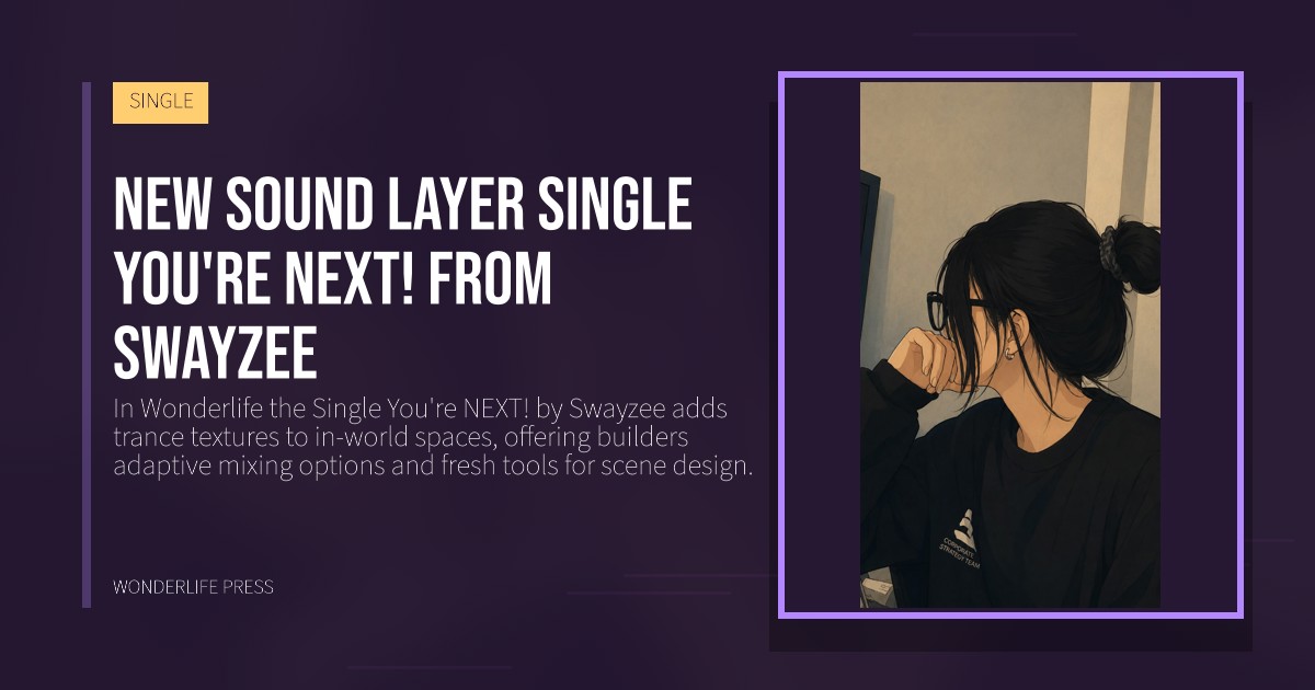 Wonderlife Press: New sound layer Single You're NEXT! from Swayzee. release artwork. SINGLE.