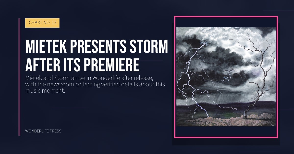 Wonderlife Press: Mietek presents Storm after its premiere. release artwork. CHART NO. 13.