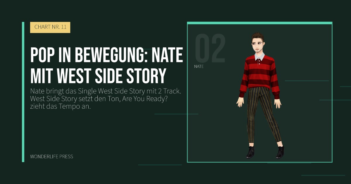 Wonderlife Press: Pop in Bewegung: Nate mit West Side Story. Künstlerporträt. CHART NR. 11.