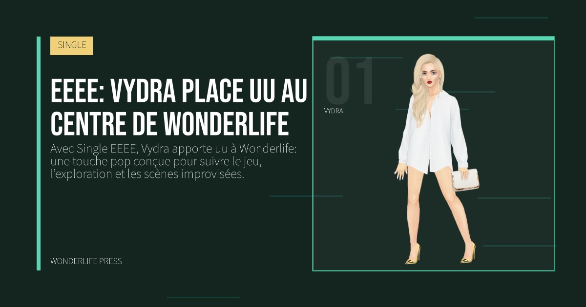 Wonderlife Press: EEEE: Vydra place uu au centre de Wonderlife. portrait des artistes. SINGLE.