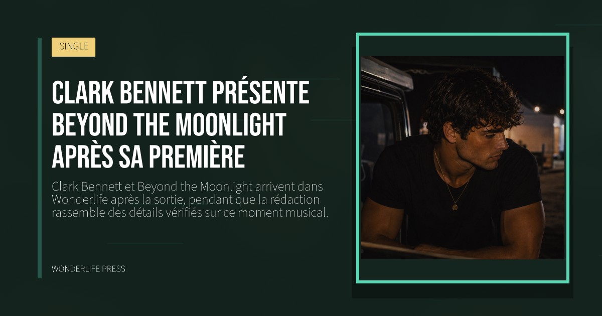 Wonderlife Press: Clark Bennett présente Beyond the Moonlight après sa première. pochette de la sortie. SINGLE.