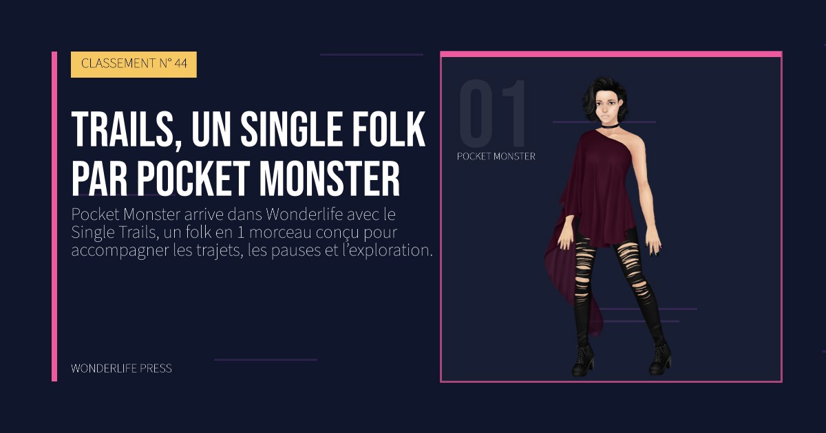 Wonderlife Press: Trails, un single folk par Pocket Monster. portrait des artistes. CLASSEMENT N° 44.
