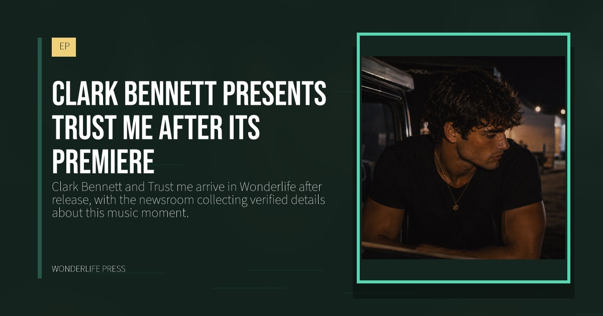 Wonderlife Press: Clark Bennett presents Trust me after its premiere. release artwork. EP.