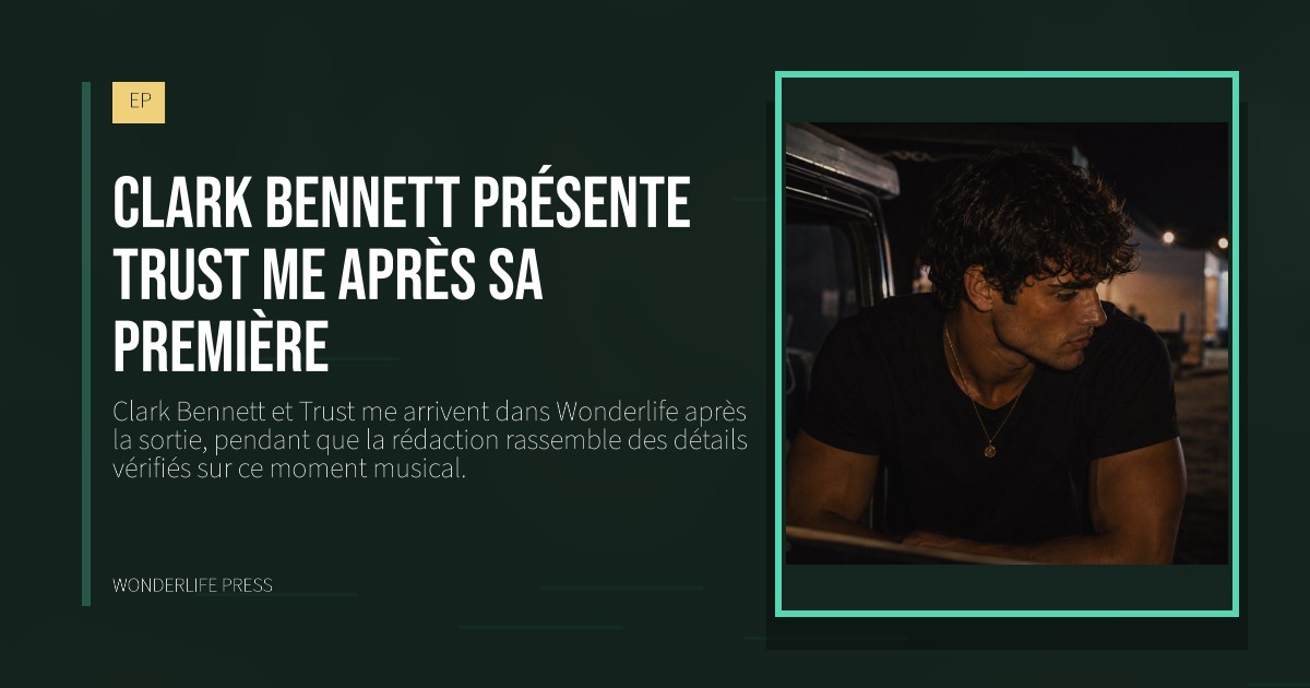 Wonderlife Press: Clark Bennett présente Trust me après sa première. pochette de la sortie. EP.