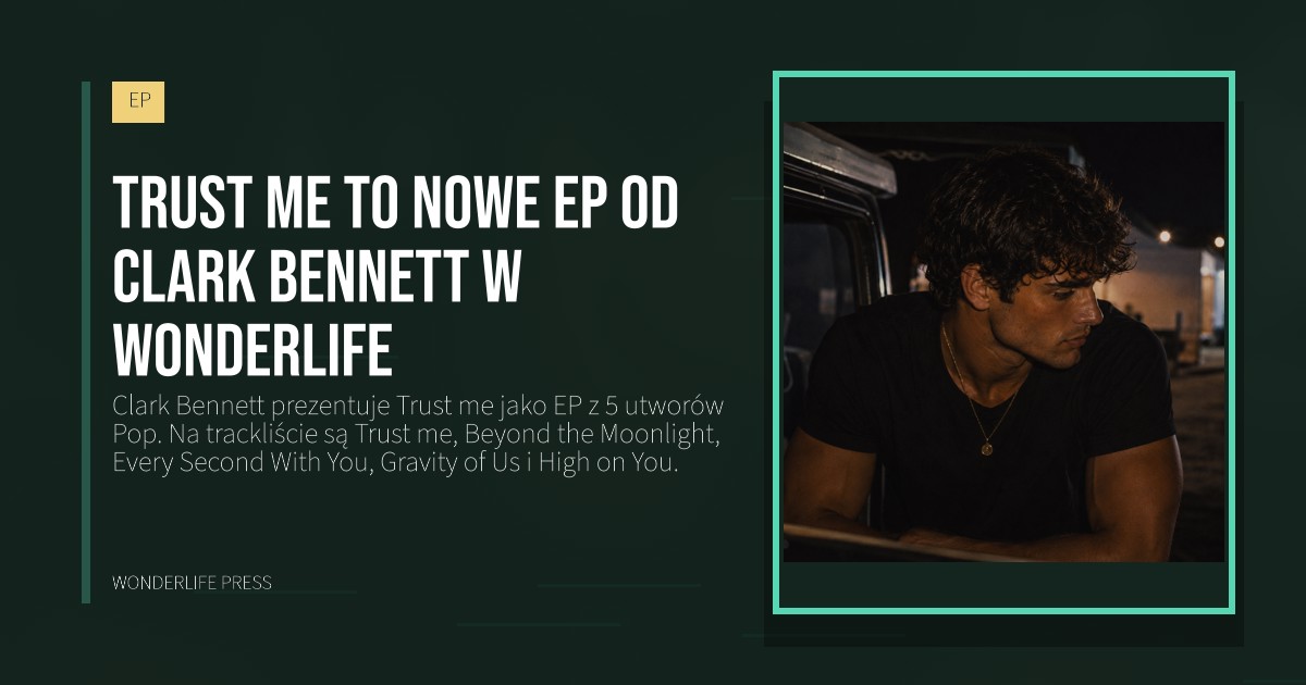 Wonderlife Press: Trust me to nowe EP od Clark Bennett w Wonderlife. okładka wydawnictwa. EP.