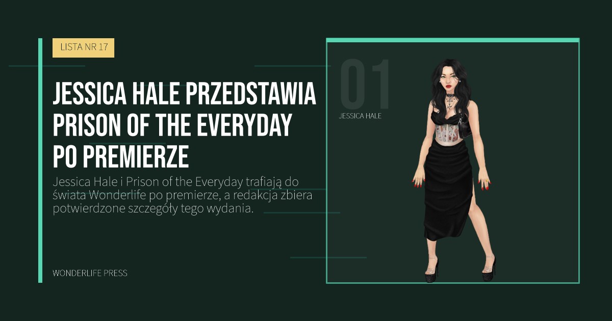 Wonderlife Press: Jessica Hale przedstawia Prison of the Everyday po premierze. portret artystów. LISTA NR 17.