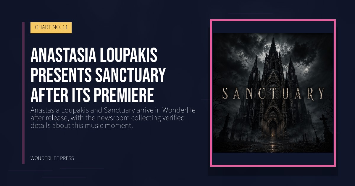 Wonderlife Press: Anastasia Loupakis presents Sanctuary after its premiere. release artwork. CHART NO. 11.