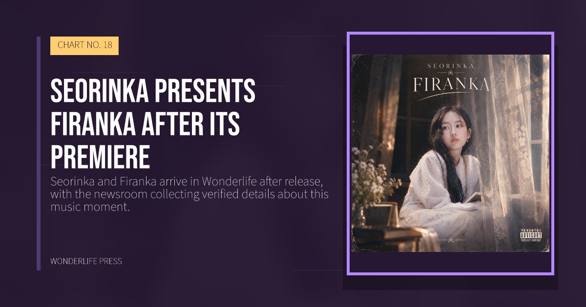 Wonderlife Press: Seorinka presents Firanka after its premiere. release artwork. CHART NO. 18.