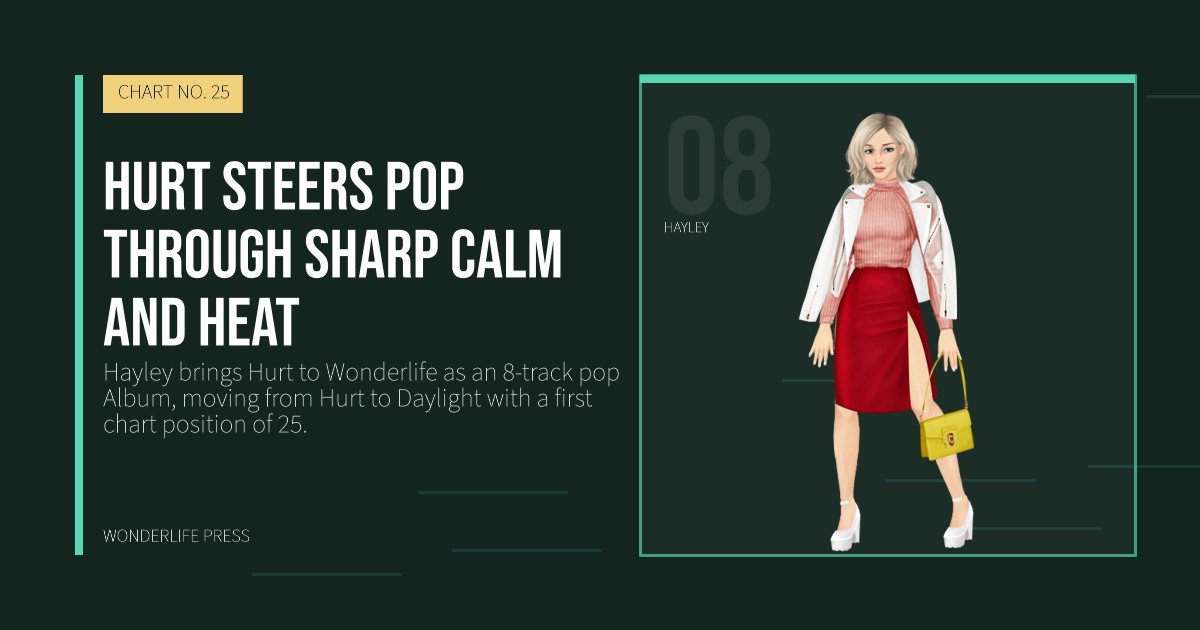 Wonderlife Press: Hurt steers pop through sharp calm and heat. artist portrait. CHART NO. 25.