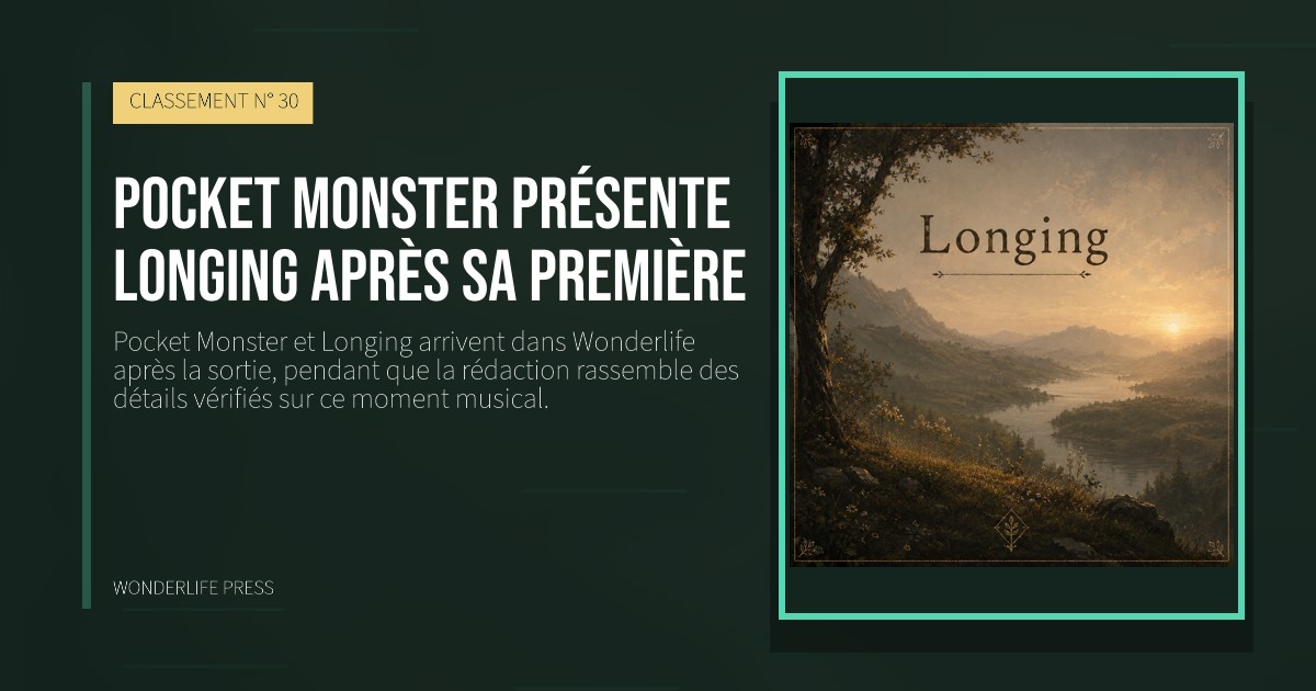 Wonderlife Press: Pocket Monster présente Longing après sa première. pochette de la sortie. CLASSEMENT N° 30.