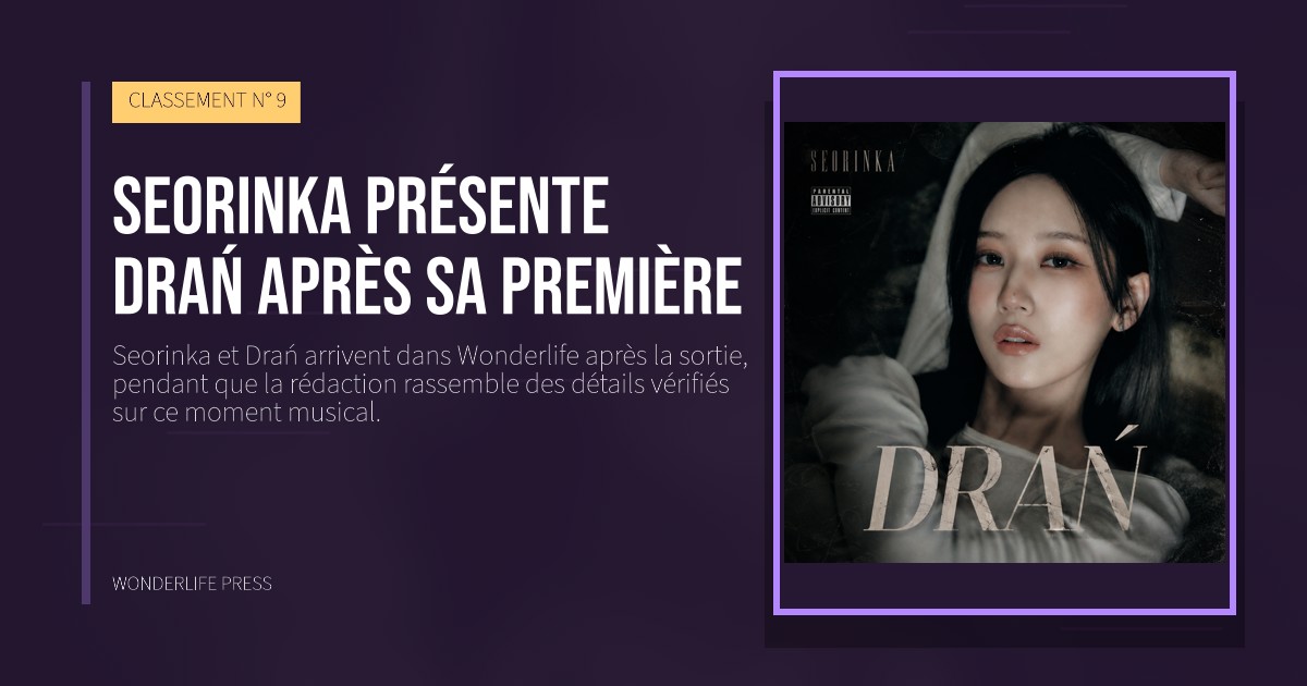 Wonderlife Press: Seorinka présente Drań après sa première. pochette de la sortie. CLASSEMENT N° 9.