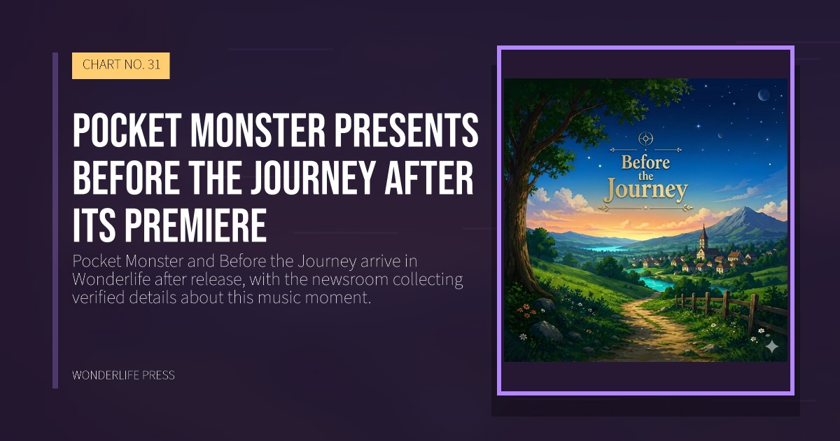 Wonderlife Press: Pocket Monster presents Before the Journey after its premiere. release artwork. CHART NO. 31.