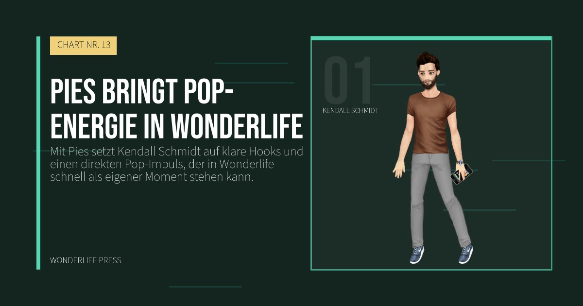 Wonderlife Press: Pies bringt Pop-Energie in Wonderlife. Künstlerporträt. CHART NR. 13.
