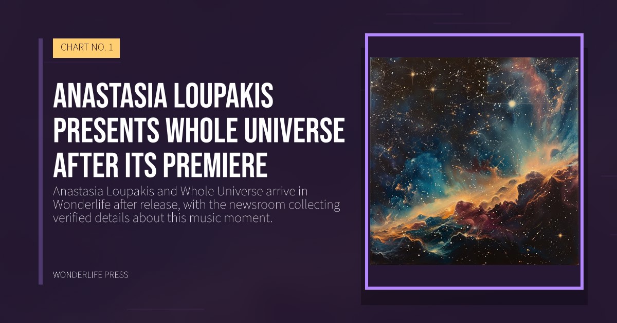 Wonderlife Press: Anastasia Loupakis presents Whole Universe after its premiere. release artwork. CHART NO. 1.