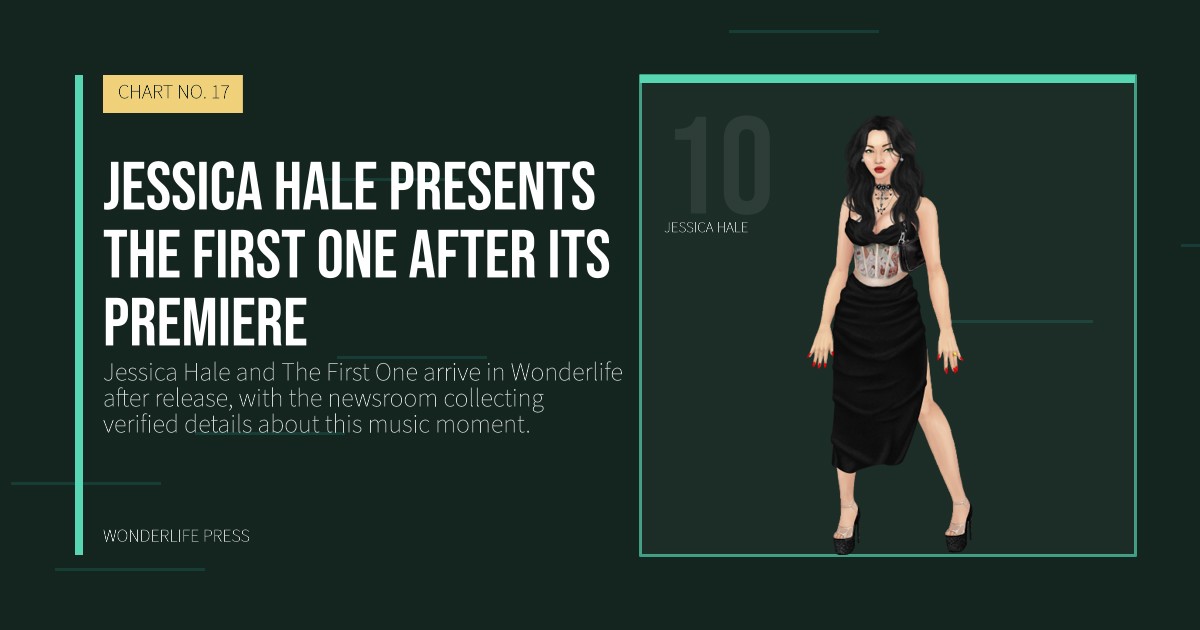 Wonderlife Press: Jessica Hale presents The First One after its premiere. artist portrait. CHART NO. 17.