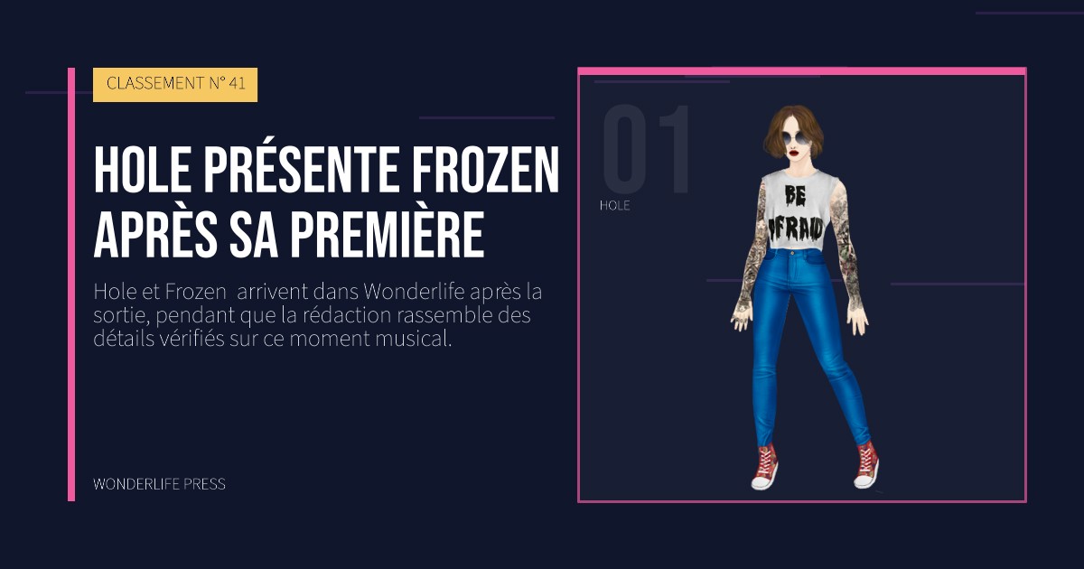 Wonderlife Press: Hole présente Frozen  après sa première. portrait des artistes. CLASSEMENT N° 41.