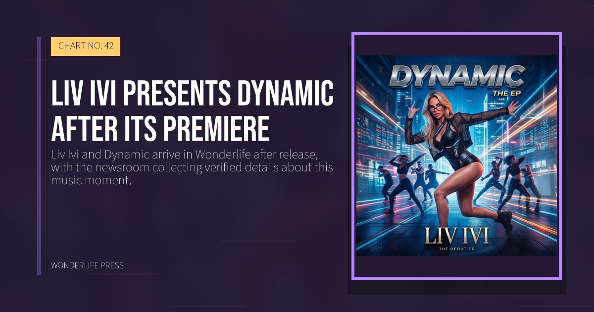 Wonderlife Press: Liv Ivi presents Dynamic after its premiere. release artwork. CHART NO. 42.