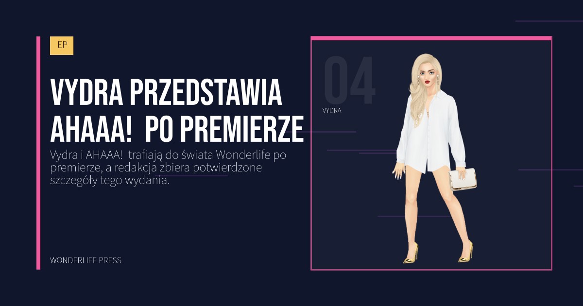 Wonderlife Press: Vydra przedstawia AHAAA!  po premierze. portret artystów. EP.