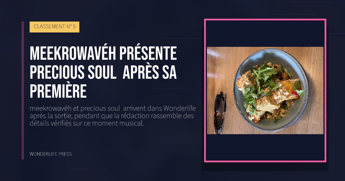 Wonderlife Press: meekrowavéh présente precious soul  après sa première. pochette de la sortie. CLASSEMENT N° 5.