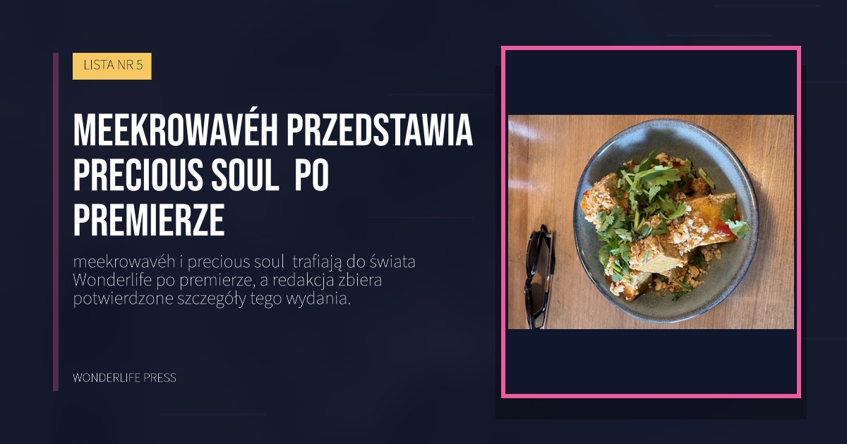 Wonderlife Press: meekrowavéh przedstawia precious soul  po premierze. okładka wydawnictwa. LISTA NR 5.