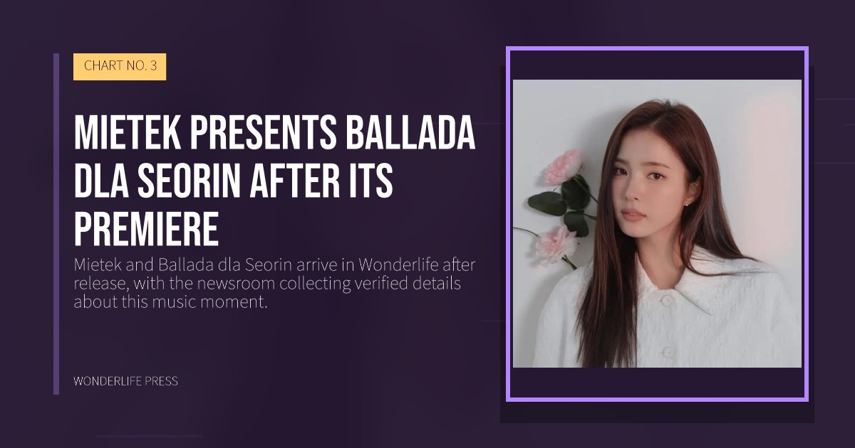 Wonderlife Press: Mietek presents Ballada dla Seorin after its premiere. release artwork. CHART NO. 3.