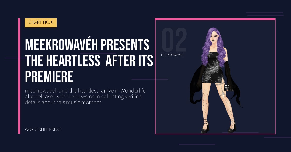 Wonderlife Press: meekrowavéh presents the heartless  after its premiere. artist portrait. CHART NO. 6.